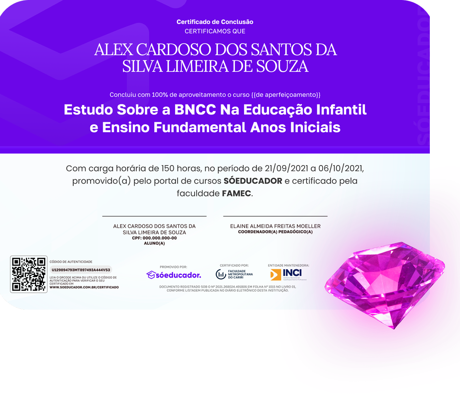 Certificado Diamond